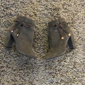 Ted Baker gray suede ankle boots